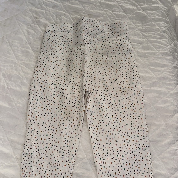 RUFFLE BUTTS Speckled Pull On Legging Ruffle Bottom Hem Girls 6/7 - Picture 7 of 7